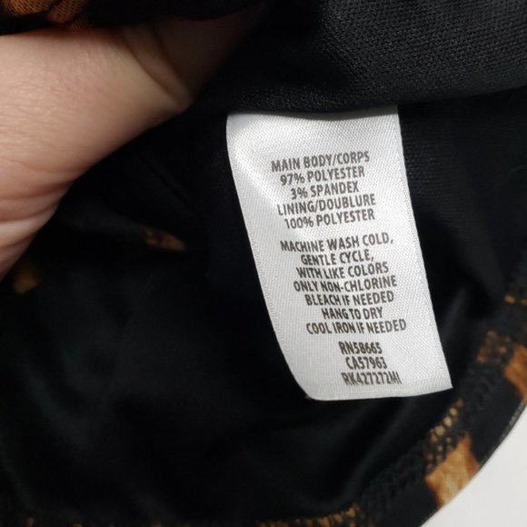 Free press mesh ruched crop top leopard print - Picture 3 of 5